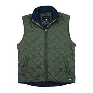 Marshall Quilted Vest in Dark Green by Southern Marsh Large